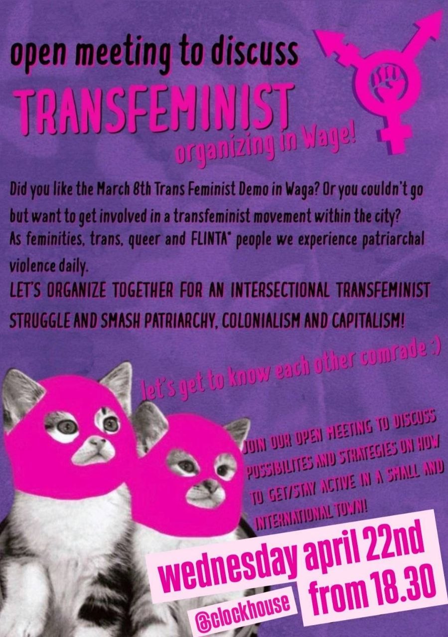 open meeting to discuss TRANSFEMINISM
