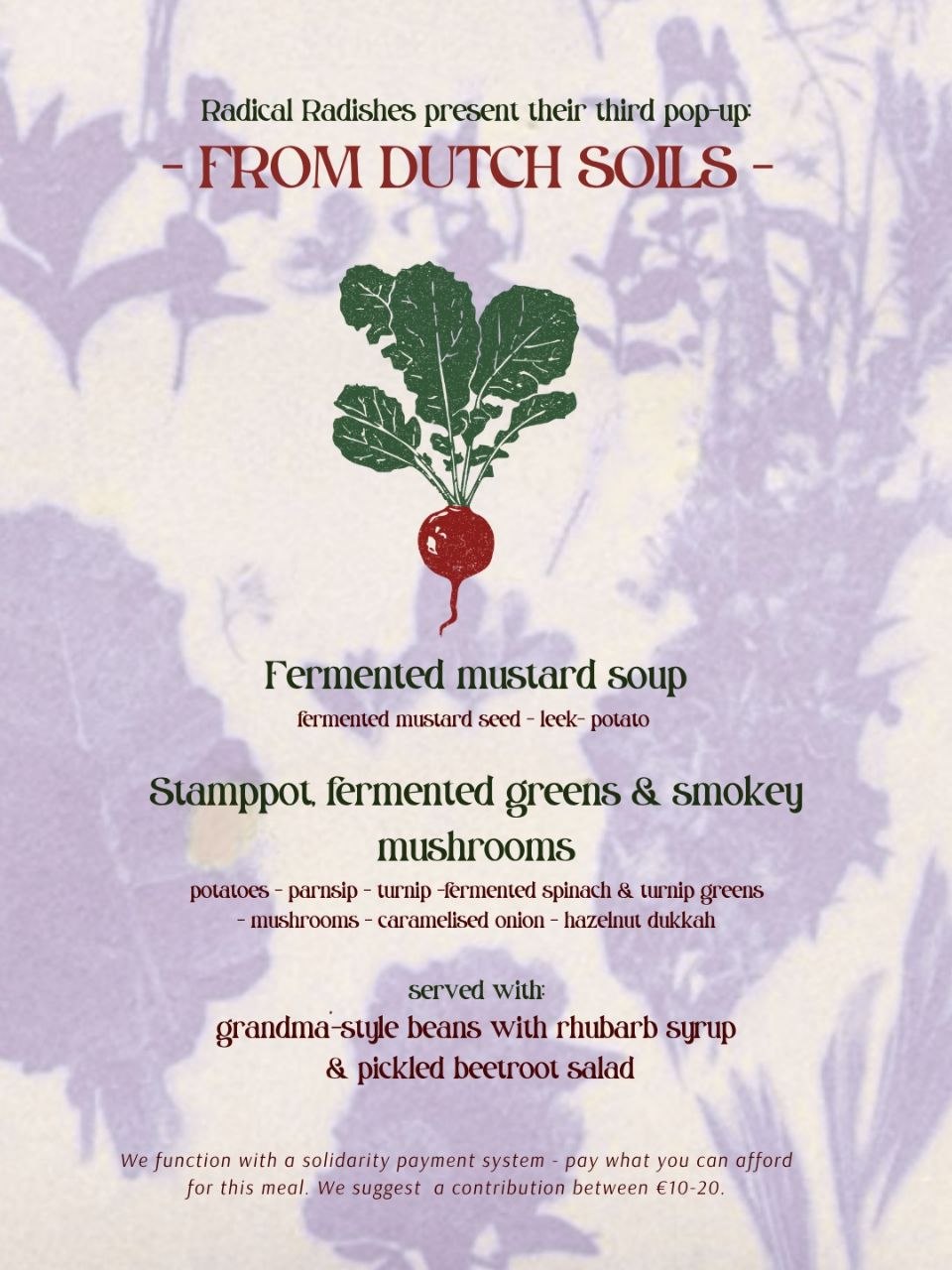 Pop-up dinner - From Dutch Soils