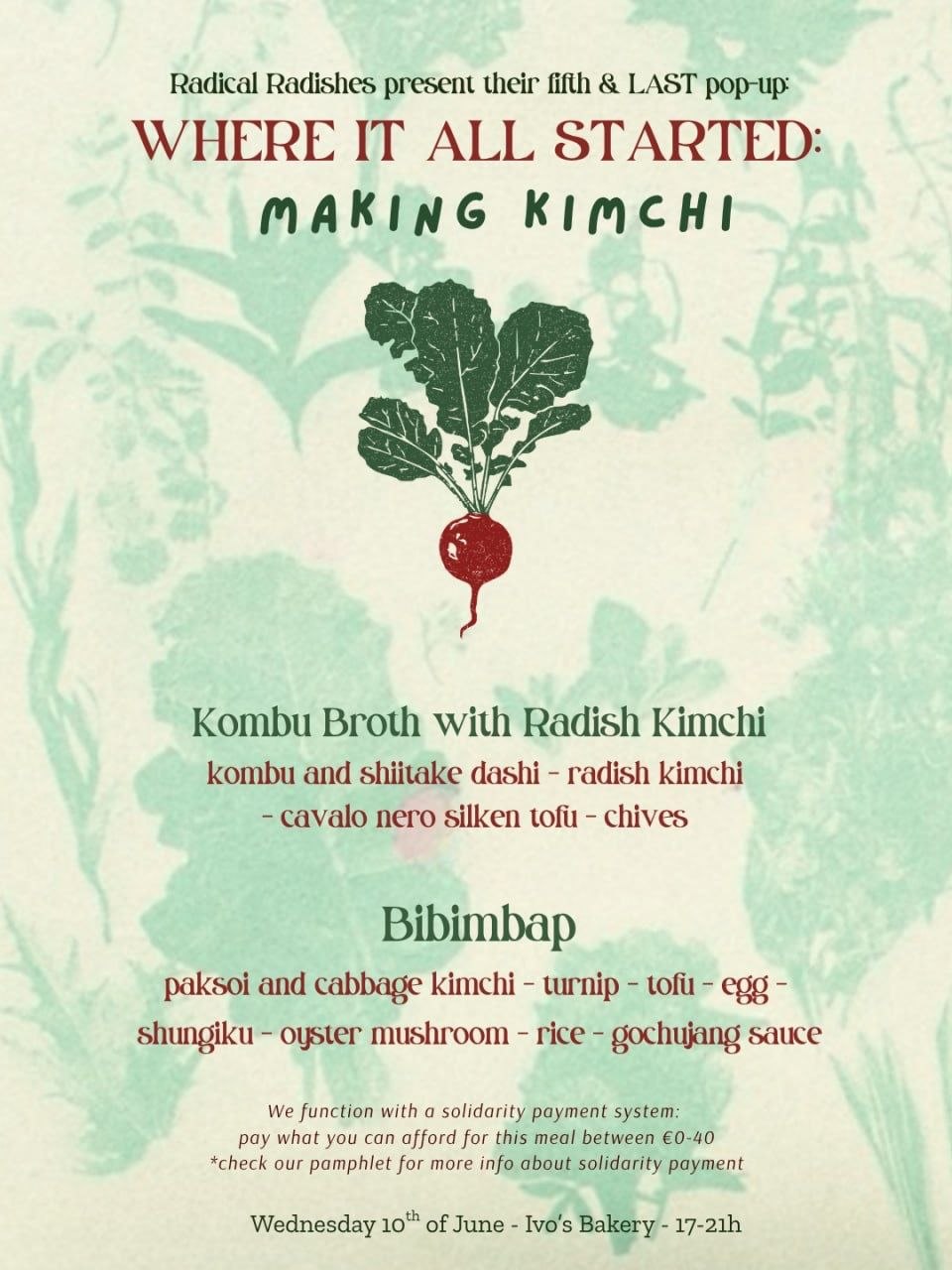 Pop up dinner - Kimchi