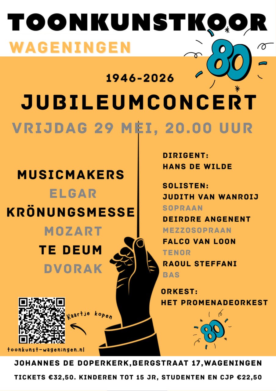 Jubileumconcert Toonkunstkoor